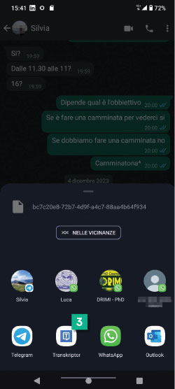 Trasformare vovali in testo snap 2